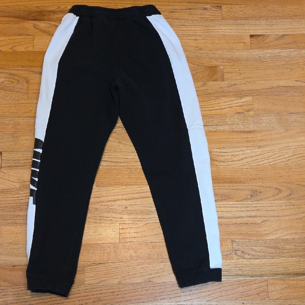 Nike Kids XL Black and White Sweatpants - Picture 4 of 5